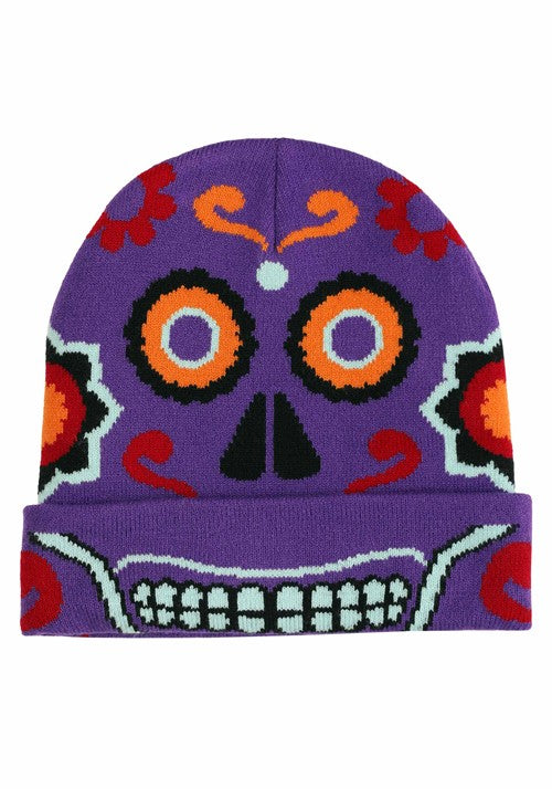 Day of the Dead Knit Beanie - US 0091