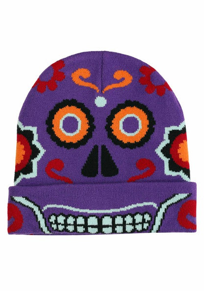 Day of the Dead Knit Beanie - US 0091