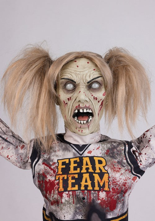 5.3FT Dead Squad Debbie the Zombie Cheerleader Animatronic Decoration - US 0799