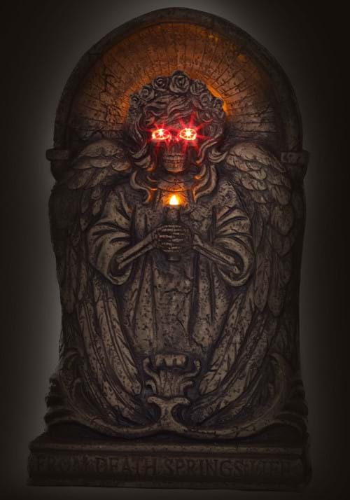 25-Inch Death Springs Life Light Up Tombstone Seasonal Visions International Decoration - US 1709