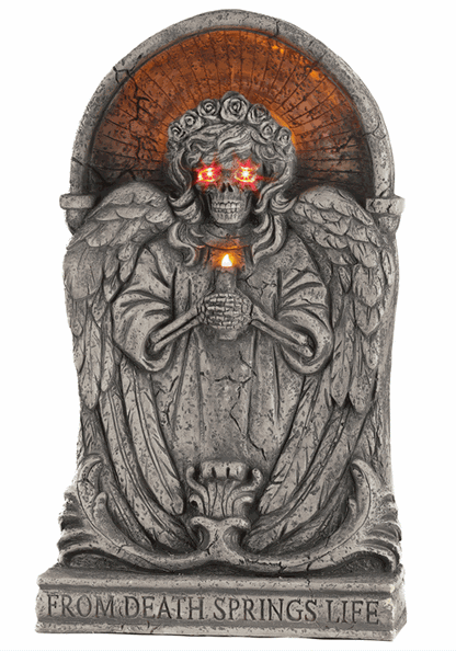 25-Inch Death Springs Life Light Up Tombstone Seasonal Visions International Decoration - US 1709