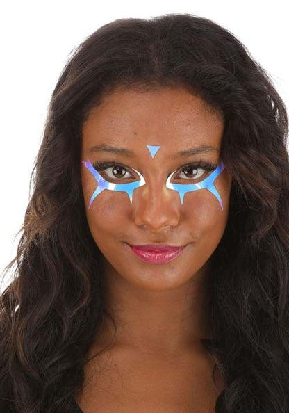 Electric Opal Death Stare Holographic Face Decals - US 5086