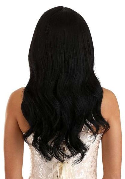 Women's Deep Black Full Wavy Costume Wig - US 3343