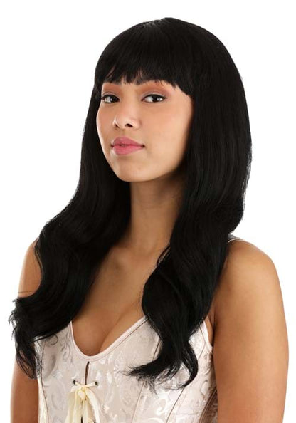 Women's Deep Black Full Wavy Costume Wig - US 3343