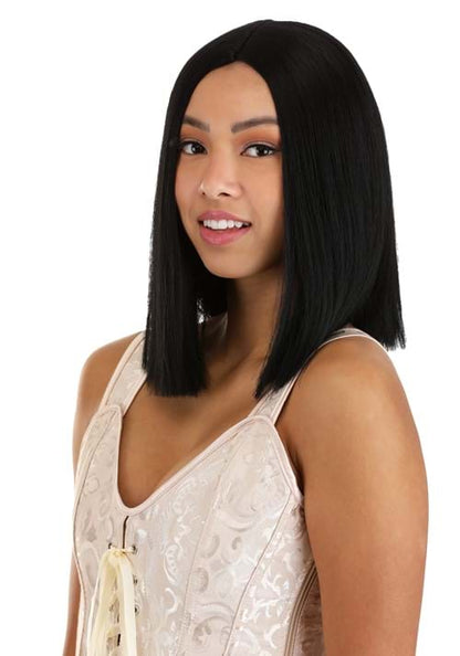 Deep Black Long Bob Wig for Women - US 3866