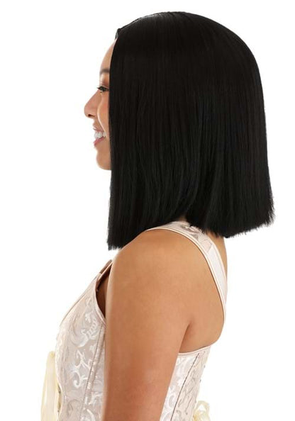 Deep Black Long Bob Wig for Women - US 3866