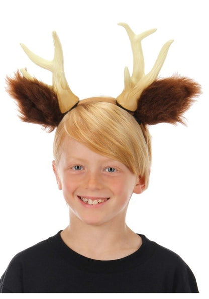 Deer Costume Headband with Antlers and Ears - US 9758