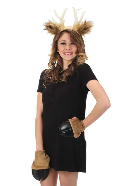 Brown Deer Front Hooves Costume Gloves - US 3733