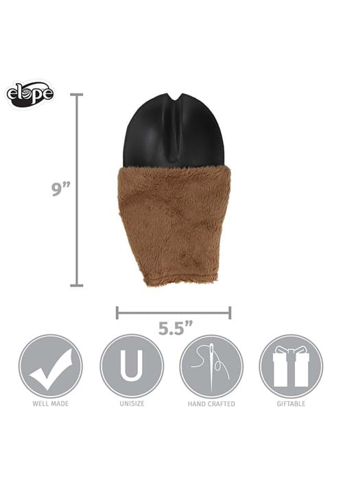 Brown Deer Front Hooves Costume Gloves - US 3733