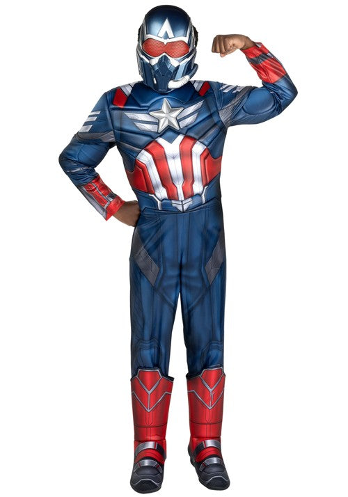 Deluxe Boy's Captain America Sam Wilson Costume - US 9271