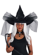 Deluxe Chic Witch Hat for Women - US 9275