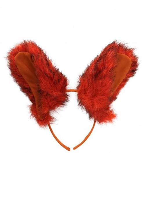 Deluxe Orange Fox Ears Costume Headband - US 9630