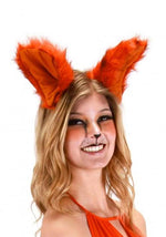 Deluxe Orange Fox Ears Costume Headband - US 9630
