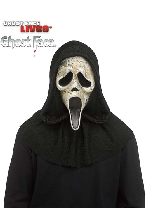 Adult Deluxe Ghost Face Costume Aged Mask - US 1496