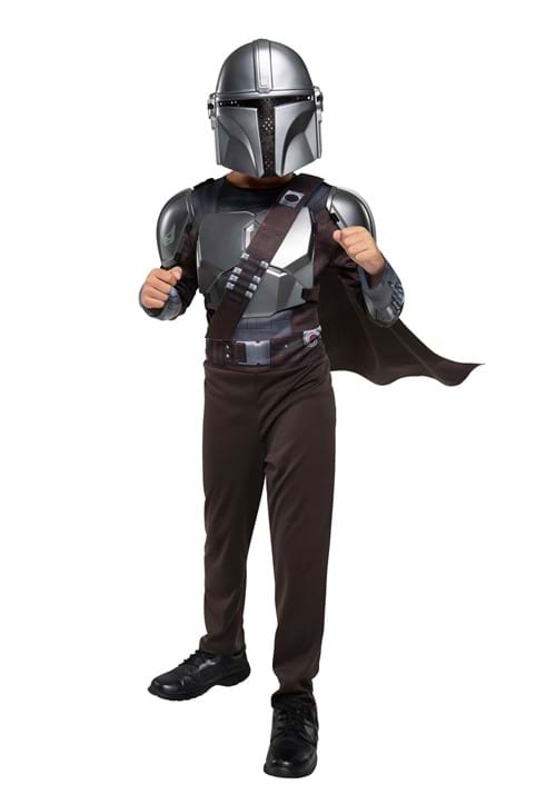 Kid's Deluxe Mandalorian Muscle Chest Dress Up Costume Set - US 4612