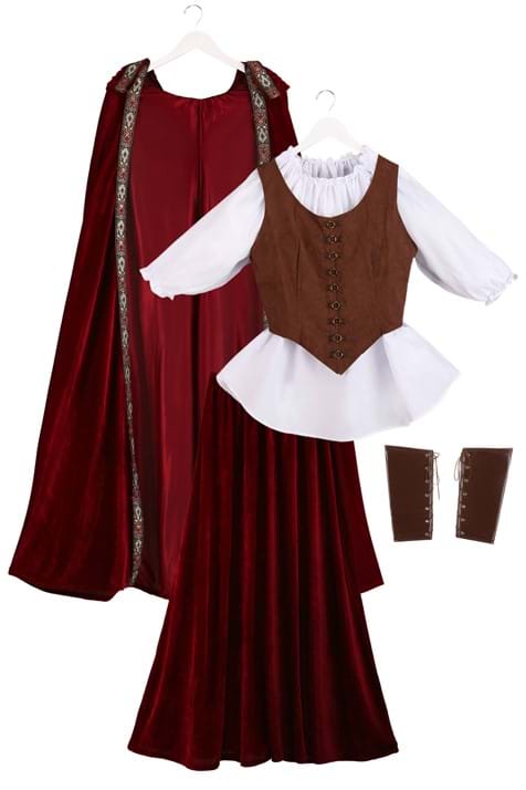 Women's Deluxe Red Riding Hood Plus Size Costume Dress - US 9334