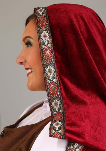 Women's Deluxe Red Riding Hood Plus Size Costume Dress - US 9334