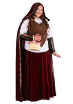 Women's Deluxe Red Riding Hood Plus Size Costume Dress - US 9334