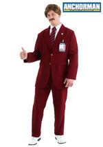 Men's Deluxe Anchorman Ron Burgundy Costume Suit - US 8082