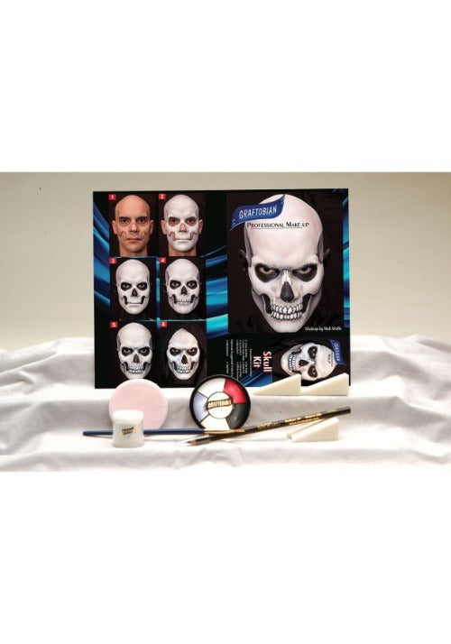 Graftobian Deluxe Skeleton Skull Makeup Kit - US 3938