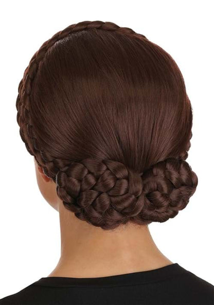 Women's Deluxe Star Wars Endor Battle Leia Costume Wig - US 6330