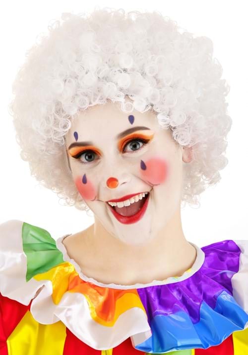 Deluxe White Afro Wig for Adults - US 5357