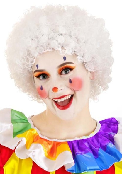 Deluxe White Afro Wig for Adults - US 5357