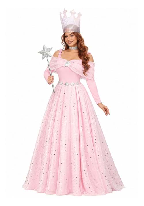 Women's Deluxe Pink Witch Dress Costume - US 3324