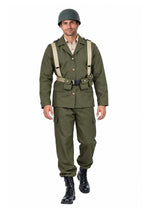 Men's Deluxe WW2 Soldier Costume - US 8433