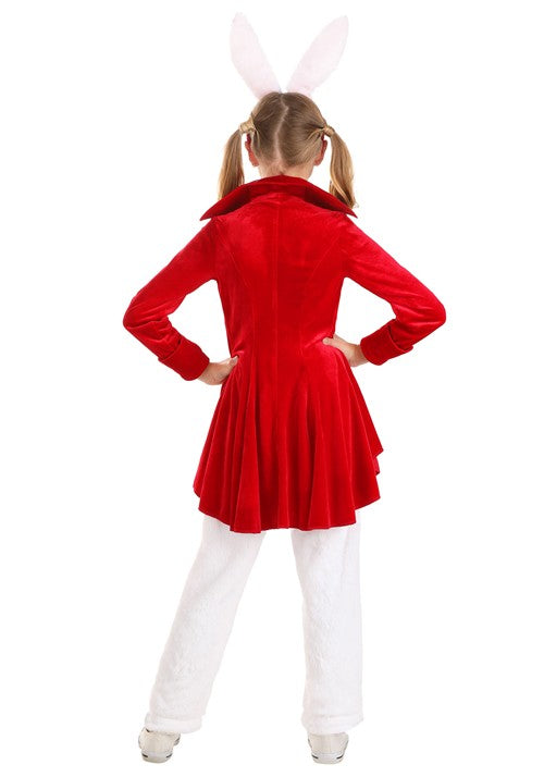 Dignified White Rabbit Costume for Girls - US 3950