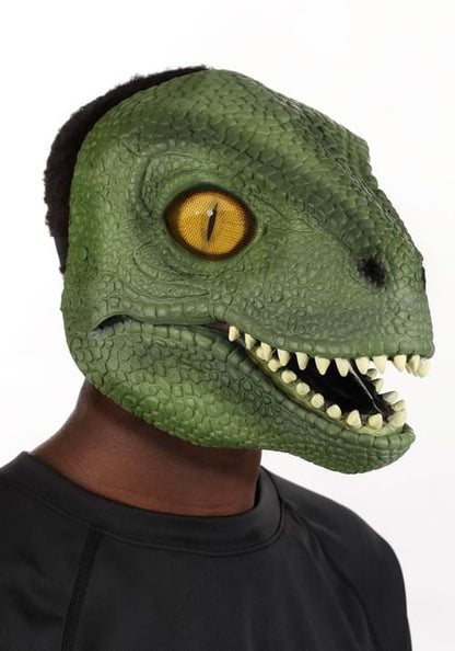 Mouth Mover Green Dinosaur Costume Mask - US 8485