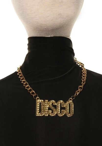 Disco Gold Costume Chain Accessory - US 8220