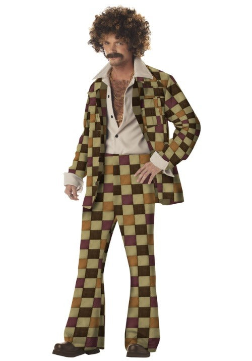Men's Disco Leisure Suit Costume - US 6071