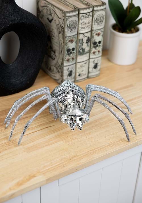 14-Inch Disco Tile Spider Decoration - US 4525