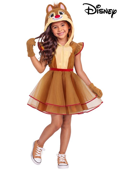 Disney Chip 'N Dale Girl's Dale Costume - US 9387