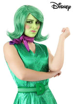 Women's Disney Inside Out Disgust Wig, Scarf & Belt Costume Kit - US 1969