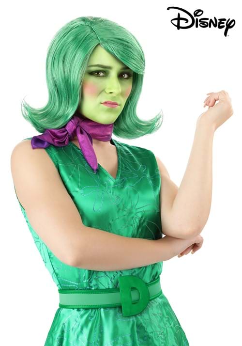 Women's Disney Inside Out Disgust Wig, Scarf & Belt Costume Kit - US 1969