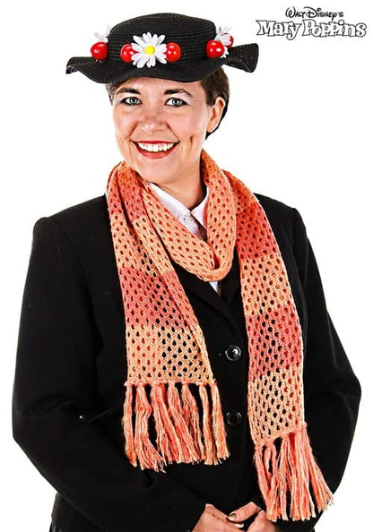 Disney Mary Poppins Black Costume Hat and Scarf - US 0645