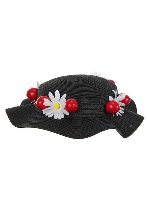 Disney Mary Poppins Black Costume Hat and Scarf - US 0645