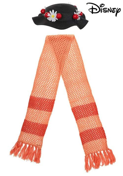 Disney Mary Poppins Black Costume Hat and Scarf - US 0645