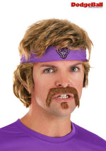 Dodgeball White Goodman Wig and Mustache Costume Kit - US 3604