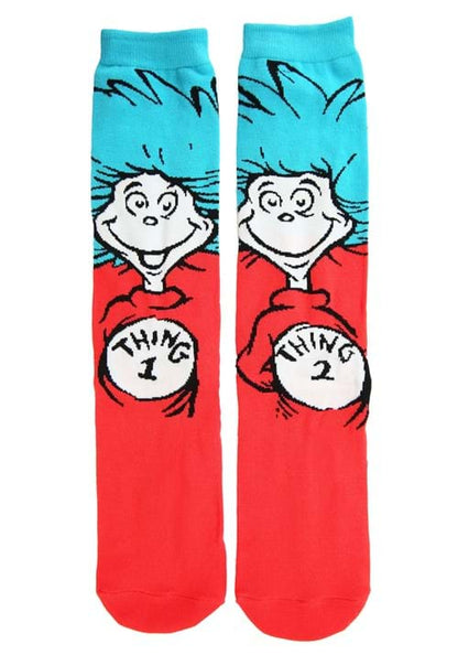 Adult Dr. Seuss Characters Crew Sock 3 Pair Set - US 8706