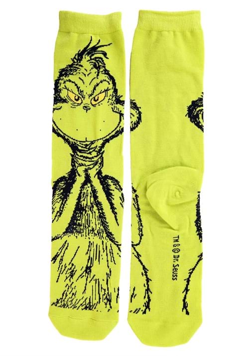 Adult Dr. Seuss Characters Crew Sock 3 Pair Set - US 8706
