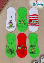 Dr. Seuss Grinch 6-Pack No-Show Socks - US 3227