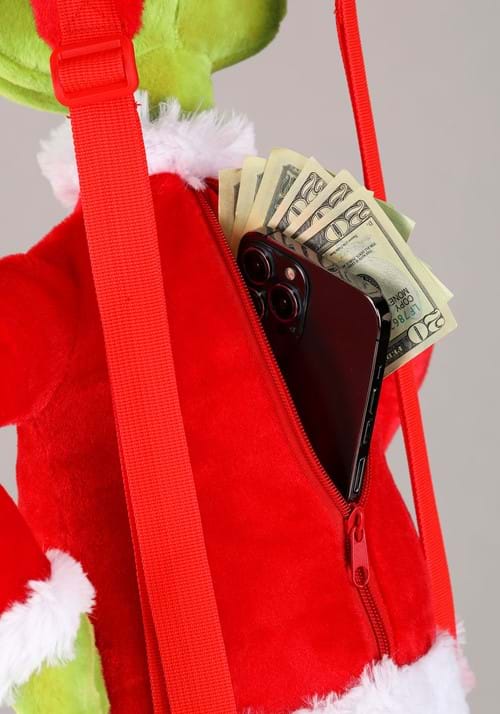 Plush Dr. Seuss Santa Grinch Backpack - US 9414