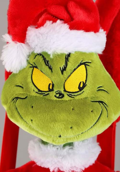 Plush Dr. Seuss Santa Grinch Backpack - US 9414