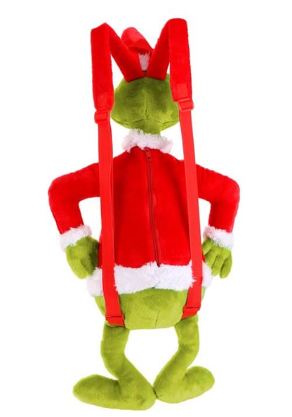 Plush Dr. Seuss Santa Grinch Backpack - US 9414