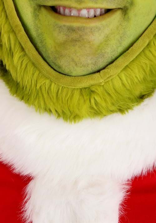 Men's Plus Size Dr. Seuss Grinch Santa Open Face Costume - US 3459