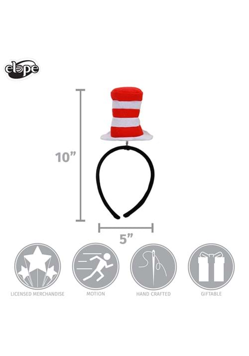 Dr. Seuss The Cat in The Hat Spring Headband Costume Accessory - US 0755