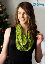 Dr. Seuss The Grinch Jersey Scarf for Women - US 4941